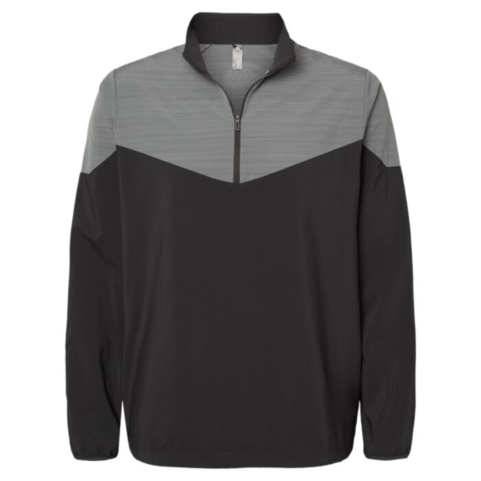 Heather Chevron Quarter-Zip Windshirt Thumbnail
