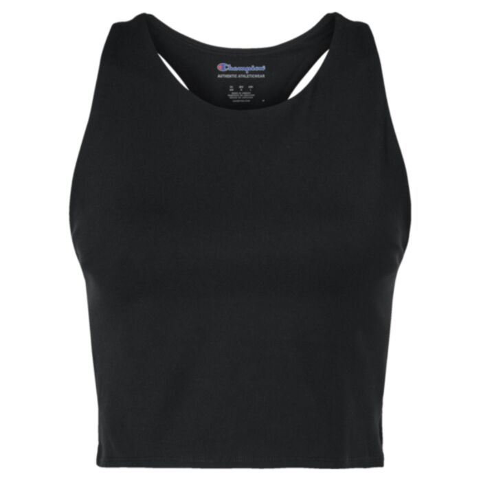 Women's Crop Racerback Tank Top Thumbnail
