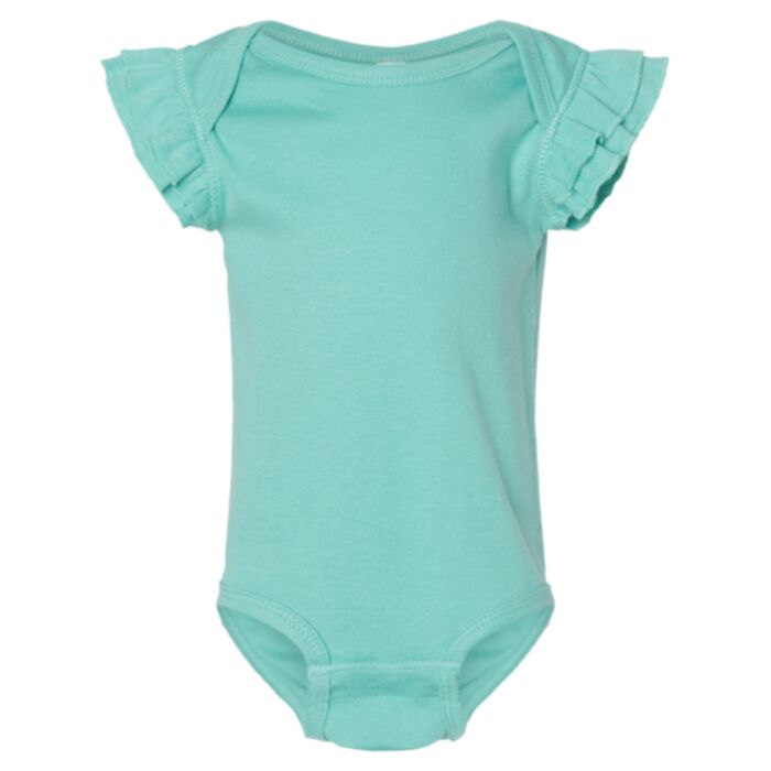 Infant Flutter Sleeve Baby Rib Bodysuit Thumbnail