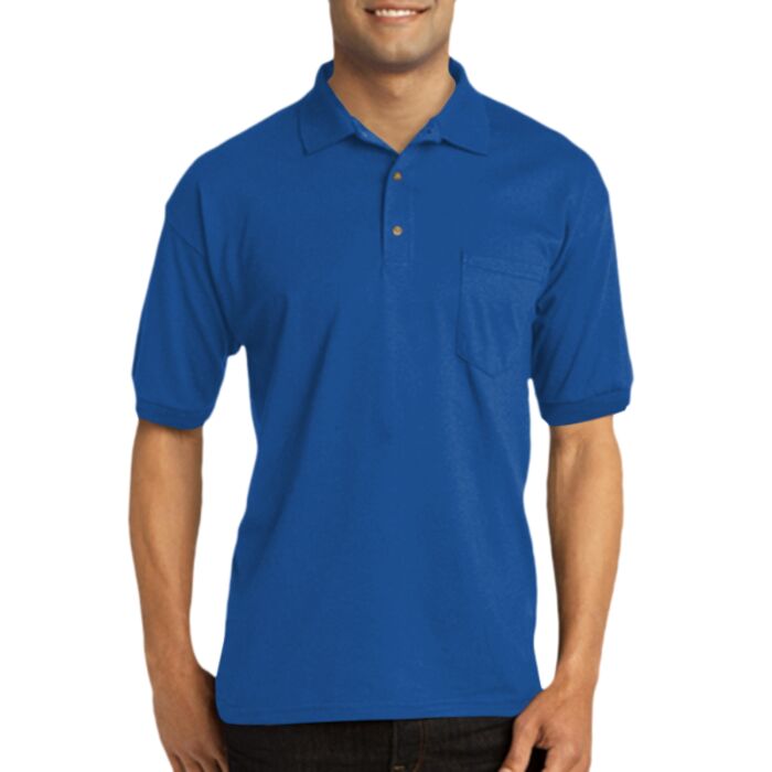 ® DryBlend® Adult Jersey Polo with Pocket Thumbnail