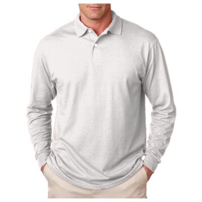 Adult SpotShield™ Long-Sleeve Jersey Polo Thumbnail