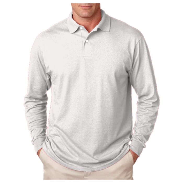 Adult SpotShield™ Long-Sleeve Jersey Polo Thumbnail