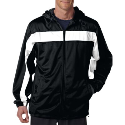 Adult Brushed Tricot Hooded Jacket Thumbnail