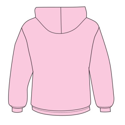 LA T Youth Fleece Hooded Zip-Front Sweatshirt with Pockets Thumbnail