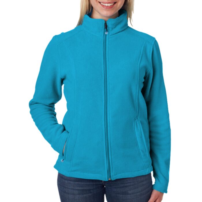 UltraClub Ladies’ Micro-Fleece Full-Zip Jacket Thumbnail