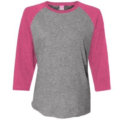 LA T Ladies' Vintage Fine Jersey 3/4-Sleeve Baseball T-Shirt Thumbnail
