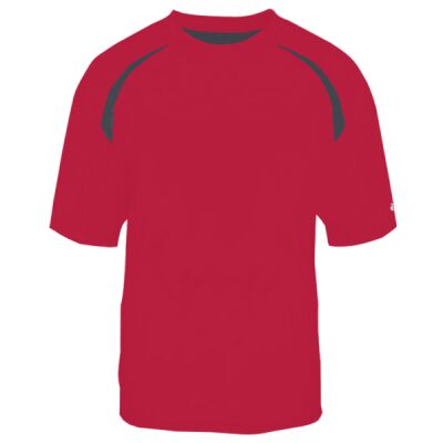 Adult Short-Sleeve Performance Tee with Heather Shoulder Inserts Thumbnail