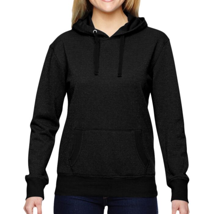 Ladies' Glitter French Terry Hooded Sweatshirt Thumbnail
