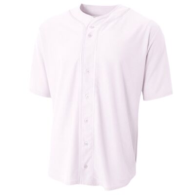 Youth Short Sleeve Full Button Baseball Top Thumbnail