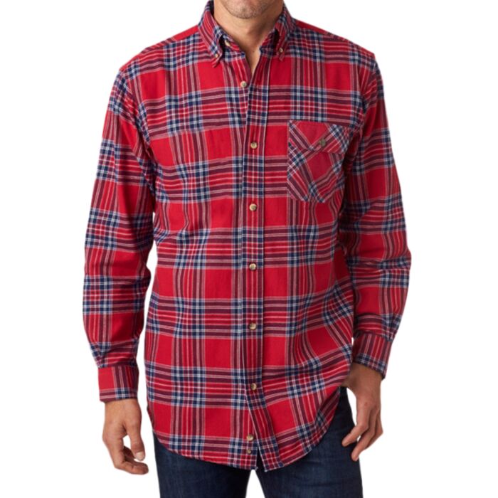 Men's Flannel Shirt Jacket with Quilt Lining Thumbnail