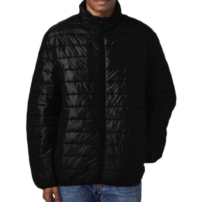 UltraClub Adult Quilted Puffy Jacket Thumbnail
