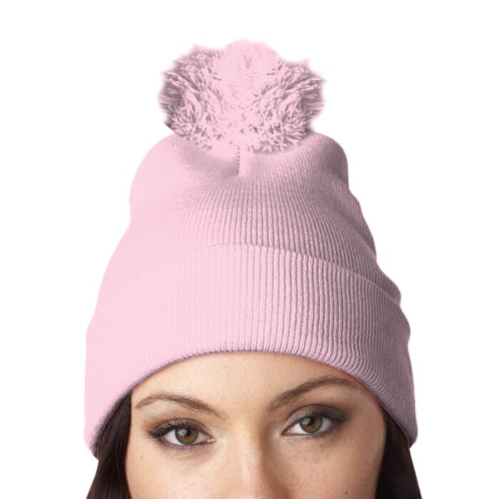 UltraClub Knit Pom-Pom Beanie with Cuff Thumbnail
