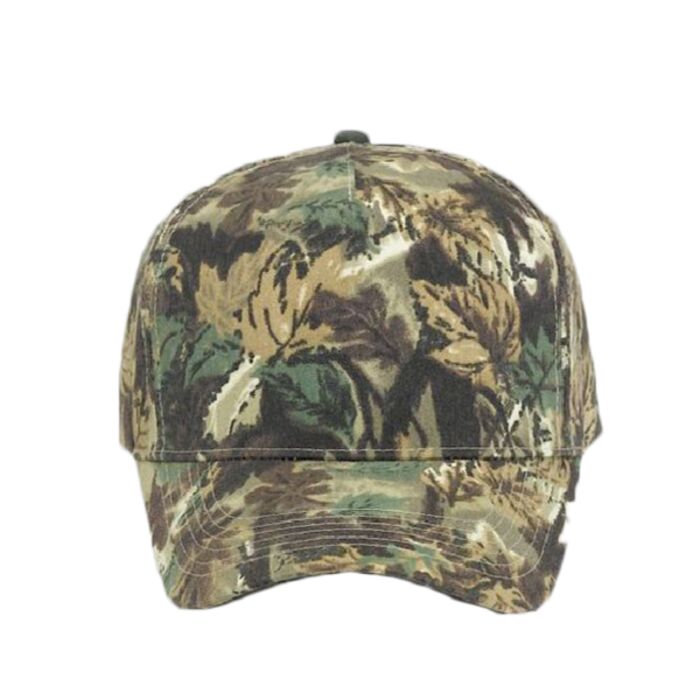 OTTO CAP Camouflage 5 Panel Mid Profile Baseball Cap Thumbnail
