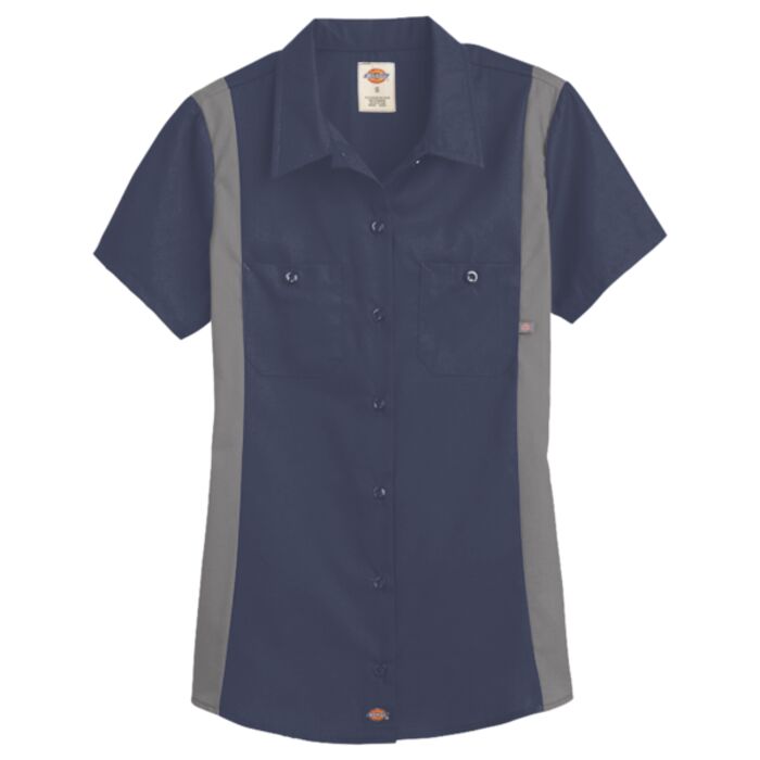 Women's Short Sleeve Industrial Colorblocked Shirt Thumbnail