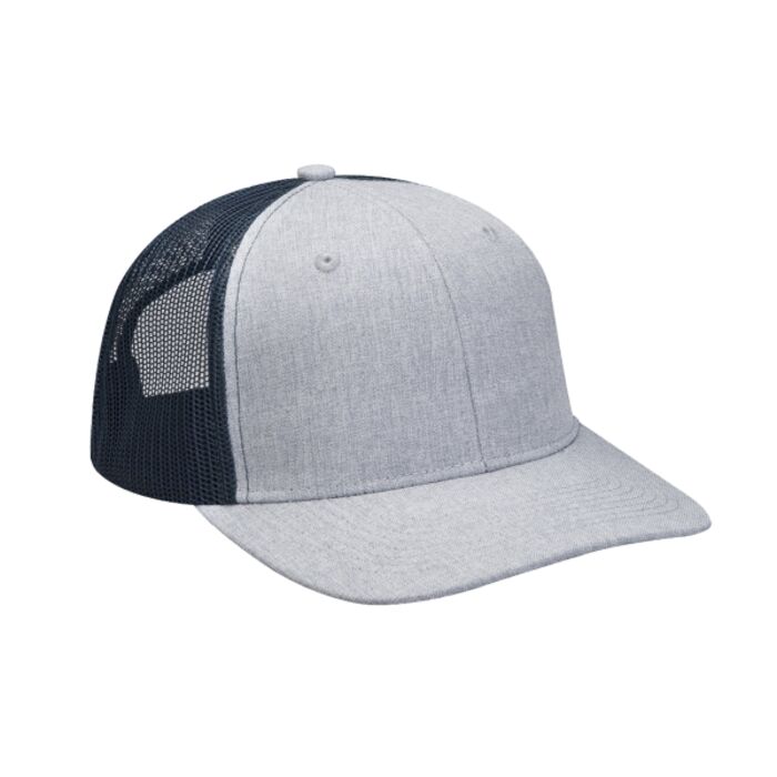 Heather Woven/Soft Mesh Trucker Style Cap Thumbnail
