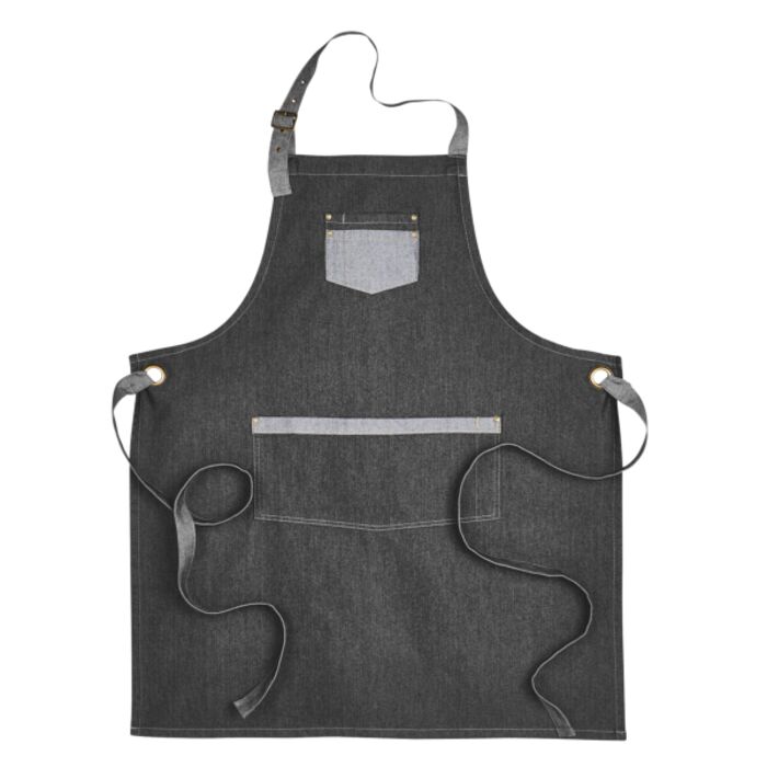Unisex Domain Contrast Denim Bib Apron Thumbnail