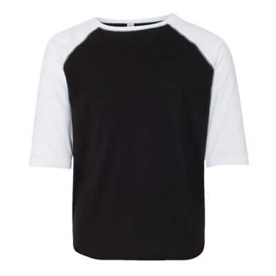 Youth Baseball Fine Jersey Three-Quarter Sleeve Tee Thumbnail