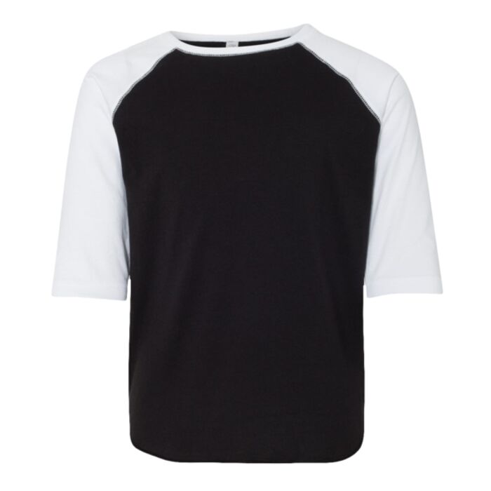 Youth Baseball Fine Jersey Three-Quarter Sleeve Tee Thumbnail