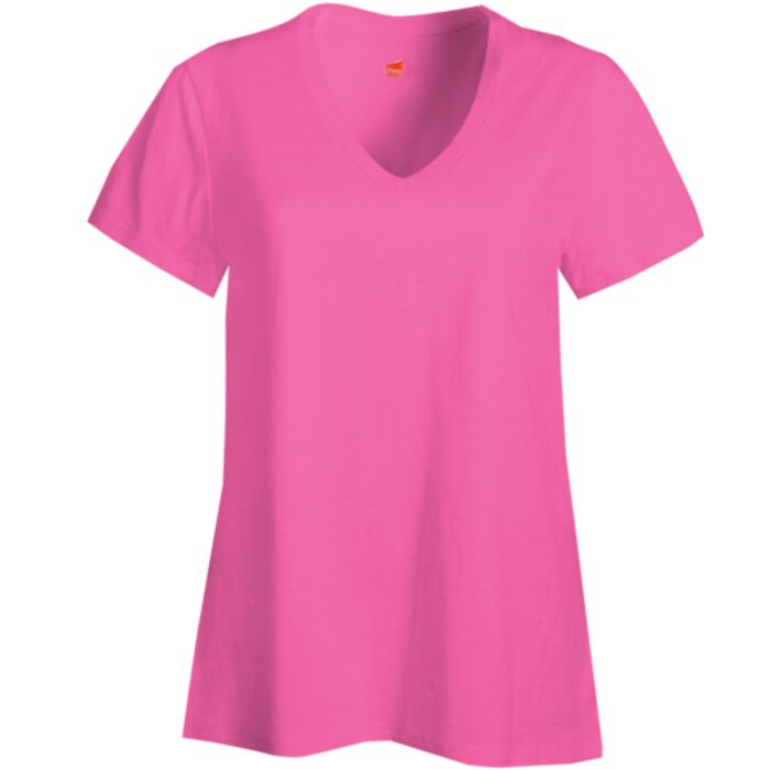 Ladies Perfect T Cotton V Neck T Shirt Thumbnail