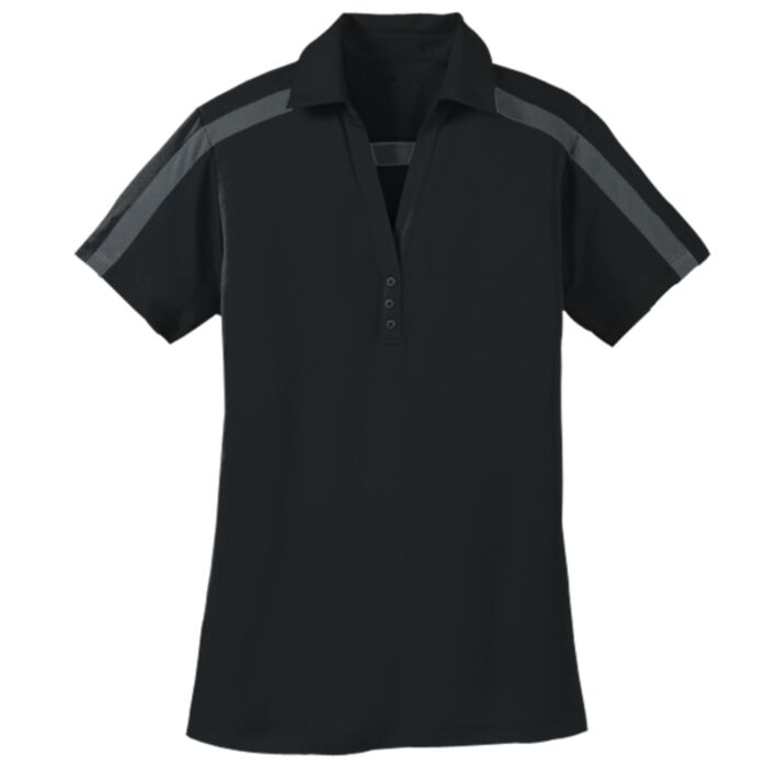 Ladies Silk Touch™ Performance Colorblock Stripe Polo Thumbnail