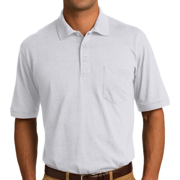 Core Blend Jersey Knit Pocket Polo Thumbnail