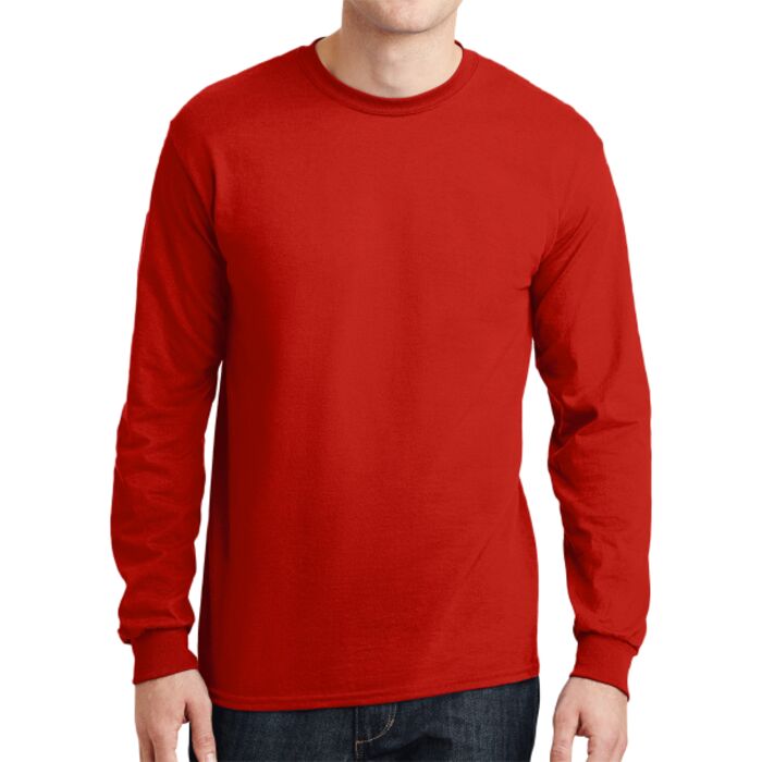 Copy of DryBlend ® 50 Cotton/50 Poly Long Sleeve T Shirt Thumbnail