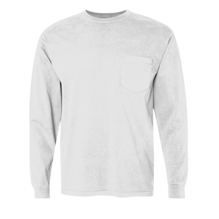 Heavyweight Ring Spun Long Sleeve Pocket Tee - MHS-LHS-SD Thumbnail