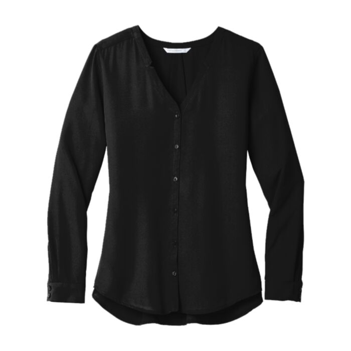 Copy of Ladies Long Sleeve Button Front Blouse Thumbnail