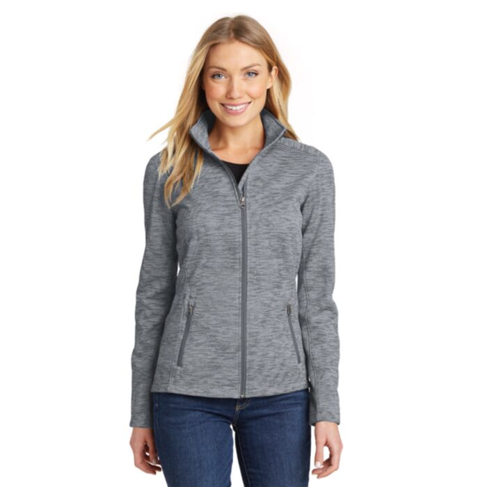 Ladies Digi Stripe Fleece Jacket Thumbnail