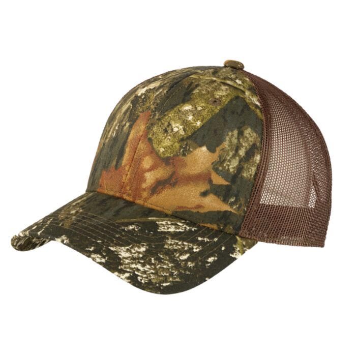 Structured Camouflage Mesh Back Cap Thumbnail
