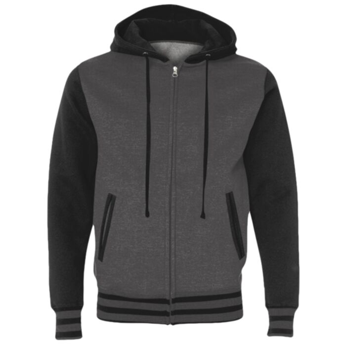 Unisex Varsity Hooded Full-Zip Sweatshirt Thumbnail