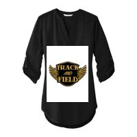 Ladies 3/4 Sleeve Tunic Blouse Thumbnail