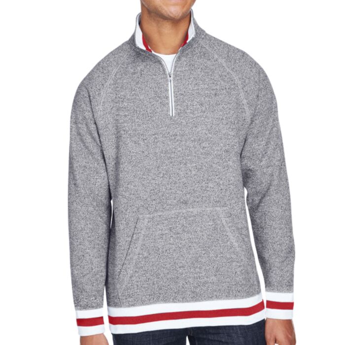 Adult Peppered Fleece Quarter-Zip Thumbnail