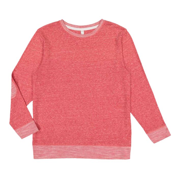 Adult Harborside Melange French Terry Crewneck with Elbow Patches Thumbnail