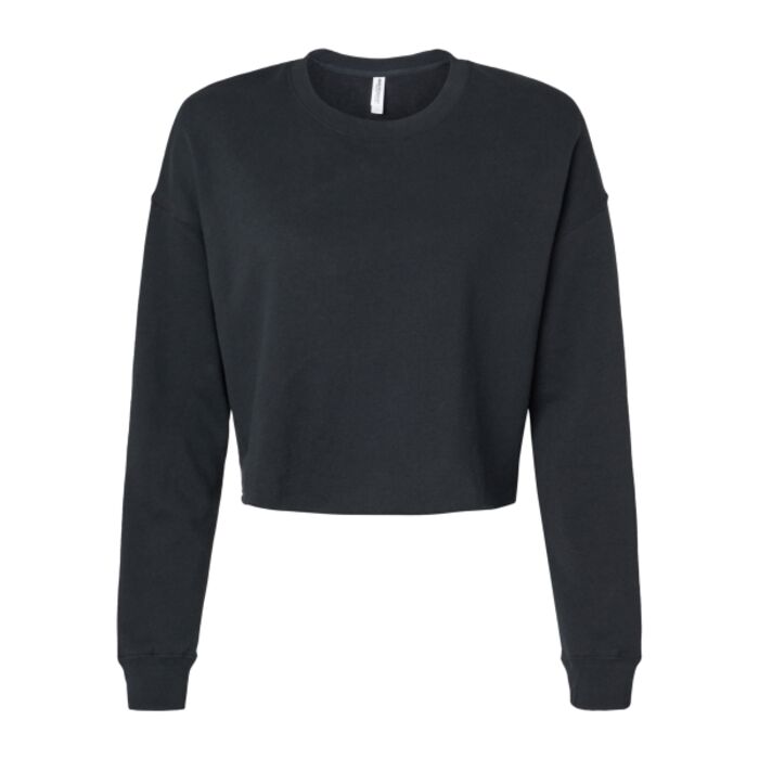 Women's Lightweight Crop Crewneck Sweatshirt Thumbnail