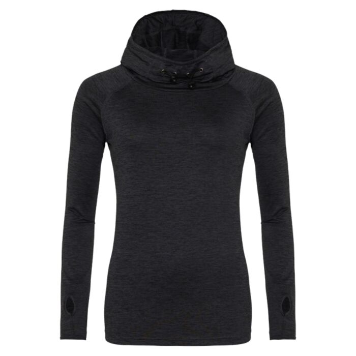 Ladies' Cool Cowl-Neck Long-Sleeve T-Shirt Thumbnail