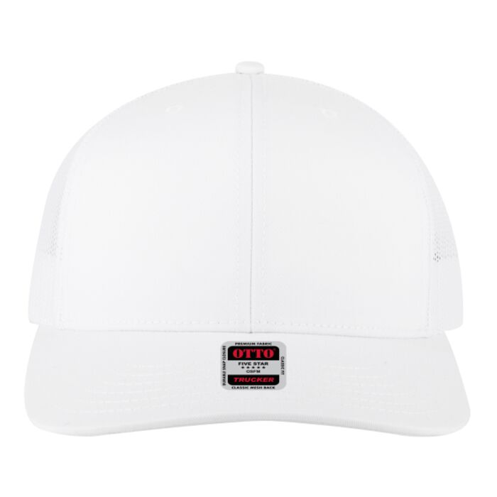OTTO CAP 6 Panel Mid Profile Mesh Back Trucker Hat Thumbnail