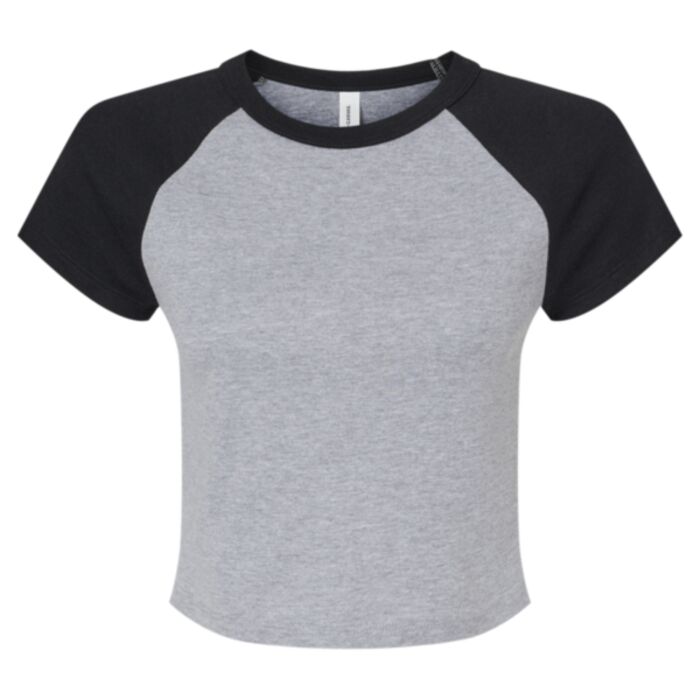 Women's Micro Rib Raglan Baby Tee Thumbnail