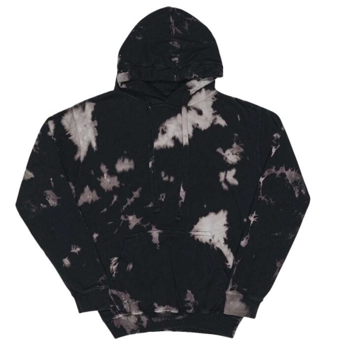 Premium Fleece Bleach Wash Hooded Sweatshirt Thumbnail