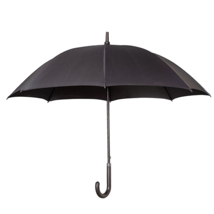 Executive Umbrella With Curved Faux Leather Handle Thumbnail