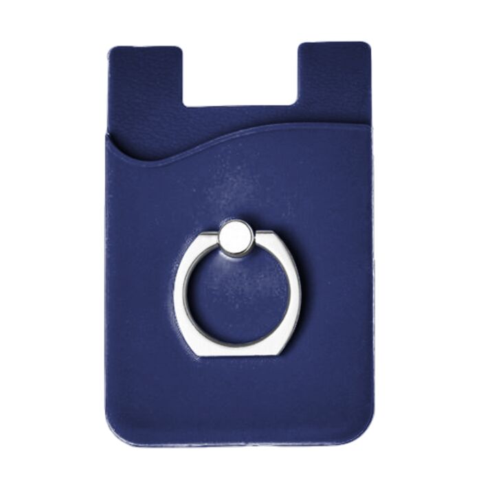 Silicone Card Holder with Metal Ring Phone Stand Thumbnail