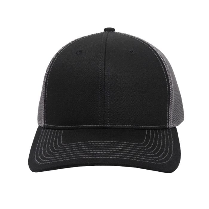 Structured Trucker With Solid Mesh Back Hat Thumbnail