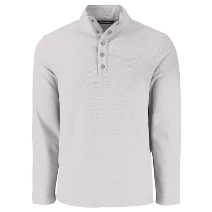 Cutter & Buck Hunts Point Eco Textured Fleece Recycled Mens Snap Pullover Thumbnail