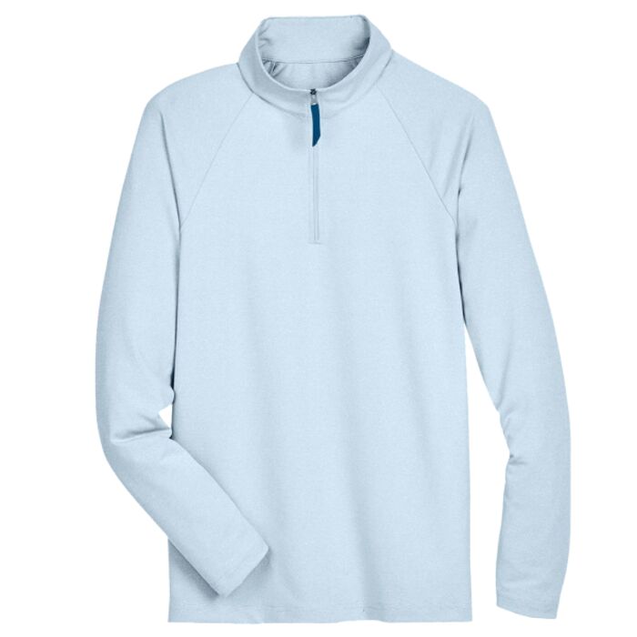 Men's CrownLux Performance® Clubhouse Micro-Stripe Quarter-Zip Pullover Thumbnail