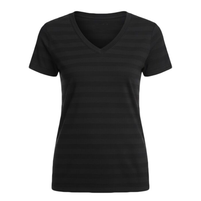 Women's Invisible Stripe V-Neck T-Shirt Thumbnail