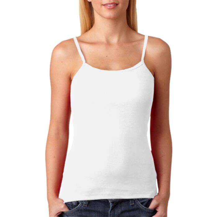 +CANVAS Ladies' Baby Rib Spaghetti Strap Tank Thumbnail