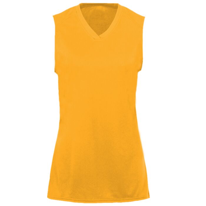 B-Core Girls Performance Solid Color Lap - Neck Sleeveless Tee Thumbnail