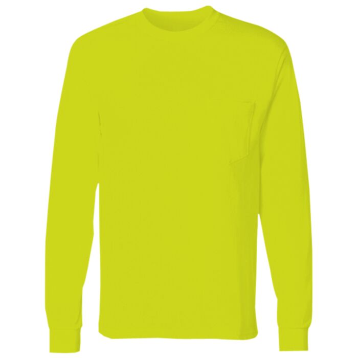 Adult Long-Sleeve Tee with Pocket Thumbnail