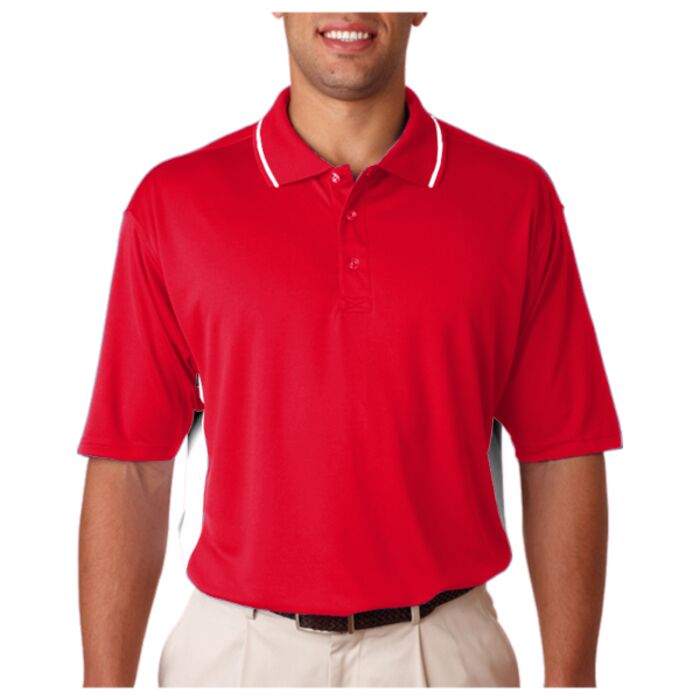 UltraClub® Men's Cool & Dry Sport 2-Tone Polo Thumbnail