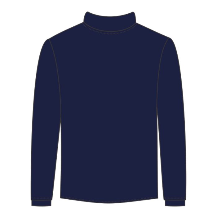 UltraClub Adult Egyptian Interlock Long-Sleeve Turtleneck Thumbnail